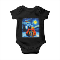 Funny Couples Christmas Baby Onesie Cats Lover Starry Night - Wonder Print Shop