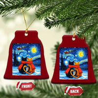 Funny Couples Xmas Ceramic Ornament Cats Lover Starry Night - Wonder Print Shop