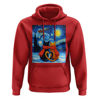 Funny Couples Christmas Hoodie Cats Lover Starry Night - Wonder Print Shop