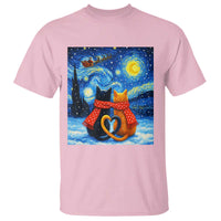 Funny Couples Christmas T Shirt Cats Lover Starry Night - Wonder Print Shop