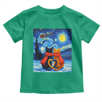 Funny Couples Christmas Toddler T Shirt Cats Lover Starry Night - Wonder Print Shop
