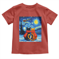 Funny Couples Christmas Toddler T Shirt Cats Lover Starry Night - Wonder Print Shop
