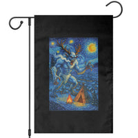 Wedigo Cryptid Christmas Garden Flag Native American Starry Night Xmas - Wonder Print Shop