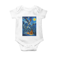 Wedigo Cryptid Christmas Baby Onesie Native American Starry Night Xmas - Wonder Print Shop