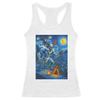 Wedigo Cryptid Christmas Racerback Tank Top Native American Starry Night Xmas - Wonder Print Shop