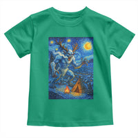 Wedigo Cryptid Christmas Toddler T Shirt Native American Starry Night Xmas - Wonder Print Shop