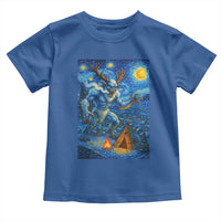Wedigo Cryptid Christmas Toddler T Shirt Native American Starry Night Xmas - Wonder Print Shop