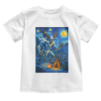 Wedigo Cryptid Christmas Toddler T Shirt Native American Starry Night Xmas - Wonder Print Shop