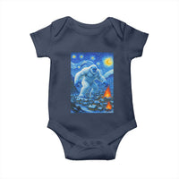 Yeti Cryptid Christmas Baby Onesie Winter Monster Starry Night Xmas - Wonder Print Shop