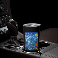 Yeti Cryptid Christmas Tumbler Cup Winter Monster Starry Night Xmas - Wonder Print Shop
