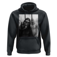Bigfoot Selfie Christmas Hoodie Sasquatch Yeti Rock On Hand - Wonder Print Shop