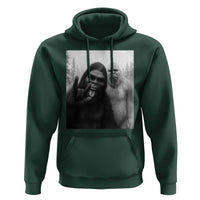 Bigfoot Selfie Christmas Hoodie Sasquatch Yeti Rock On Hand - Wonder Print Shop