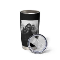 Bigfoot Selfie Christmas Tumbler Cup Sasquatch Yeti Rock On Hand - Wonder Print Shop