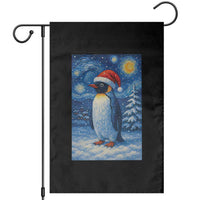 Penguin Christmas Garden Flag Starry Night Van Gogh - Wonder Print Shop