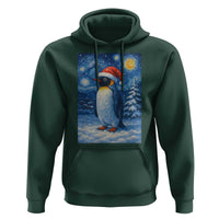 Penguin Christmas Hoodie Starry Night Van Gogh - Wonder Print Shop