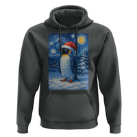 Penguin Christmas Hoodie Starry Night Van Gogh - Wonder Print Shop
