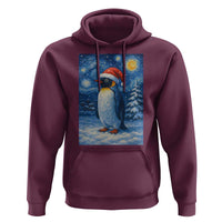 Penguin Christmas Hoodie Starry Night Van Gogh - Wonder Print Shop