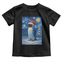 Penguin Christmas Toddler T Shirt Starry Night Van Gogh - Wonder Print Shop