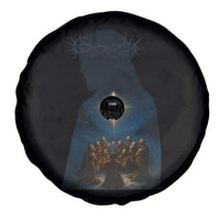 Jesus Christian Christmas Spare Tire Cover Christian Saints Praying Under The Star of Bethlehem - Wonder Print Shop