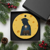Jesus Christian Xmas Ceramic Ornament Christian Saints Praying Under The Star of Bethlehem - Wonder Print Shop