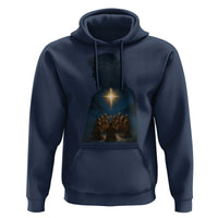Jesus Christian Christmas Hoodie Christian Saints Praying Under The Star of Bethlehem - Wonder Print Shop