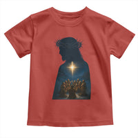 Jesus Christian Christmas Toddler T Shirt Christian Saints Praying Under The Star of Bethlehem - Wonder Print Shop