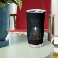 Jesus Christian Christmas Tumbler Cup Christian Saints Praying Under The Star of Bethlehem - Wonder Print Shop