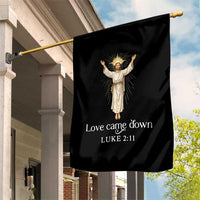 Nativity Scene Christmas Garden Flag Love Came Down Jesus Christian - Wonder Print Shop