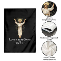 Nativity Scene Christmas Garden Flag Love Came Down Jesus Christian - Wonder Print Shop