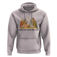 Nativity Scene Christmas Hoodie Baby Jesus Christian Faith - Wonder Print Shop