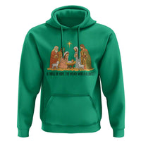 Nativity Scene Christmas Hoodie Baby Jesus Christian Faith - Wonder Print Shop