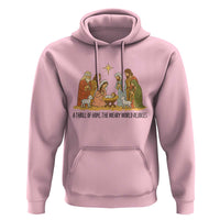 Nativity Scene Christmas Hoodie Baby Jesus Christian Faith - Wonder Print Shop