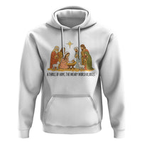 Nativity Scene Christmas Hoodie Baby Jesus Christian Faith - Wonder Print Shop