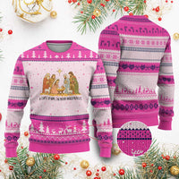 Nativity Scene Xmas Ugly Christmas Sweater Baby Jesus Christian Faith - Wonder Print Shop