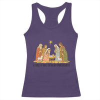 Nativity Scene Christmas Racerback Tank Top Baby Jesus Christian Faith - Wonder Print Shop