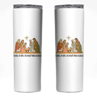 Nativity Scene Christmas Skinny Tumbler Baby Jesus Christian Faith - Wonder Print Shop