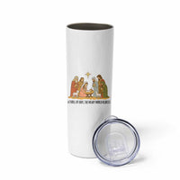 Nativity Scene Christmas Skinny Tumbler Baby Jesus Christian Faith - Wonder Print Shop