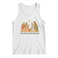 Nativity Scene Christmas Tank Top Baby Jesus Christian Faith - Wonder Print Shop