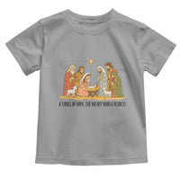 Nativity Scene Christmas Toddler T Shirt Baby Jesus Christian Faith - Wonder Print Shop