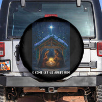 Nativity Scene Christmas Spare Tire Cover O Come Let Us Adrove Him - Wonder Print Shop