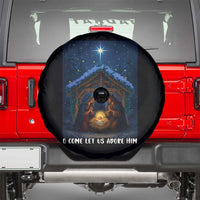 Nativity Scene Christmas Spare Tire Cover O Come Let Us Adrove Him - Wonder Print Shop
