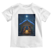 Nativity Scene Christmas Toddler T Shirt O Come Let Us Adrove Him - Wonder Print Shop