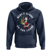 Festive Goose on The Loose Hoodie Funny Goose Christmas Meme - Wonder Print Shop