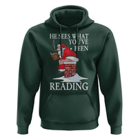 Funny Bookish Christmas Hoodie He Sees What You Have Been Reading - Wonder Print Shop