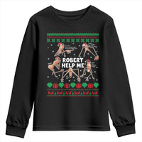 Marcus The Worm Robert Meme Christmas Youth Sweatshirt - Wonder Print Shop
