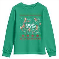 Marcus The Worm Robert Meme Christmas Youth Sweatshirt - Wonder Print Shop