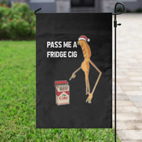 Marcus The Worm Robert Meme Christmas Garden Flag Pass Me A Fridge Cig - Wonder Print Shop