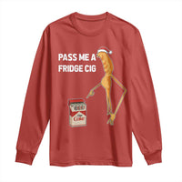 Marcus The Worm Robert Meme Christmas Long Sleeve Shirt Pass Me A Fridge Cig - Wonder Print Shop