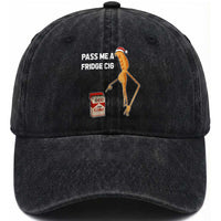 Marcus The Worm Robert Meme Christmas Washed Cotton Baseball Cap Pass Me A Fridge Cig