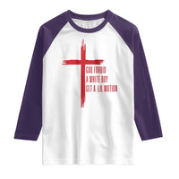 God Forbid A White Boy Get A Lil Motion Raglan Shirt Funny Christian Quote Meme - Wonder Print Shop